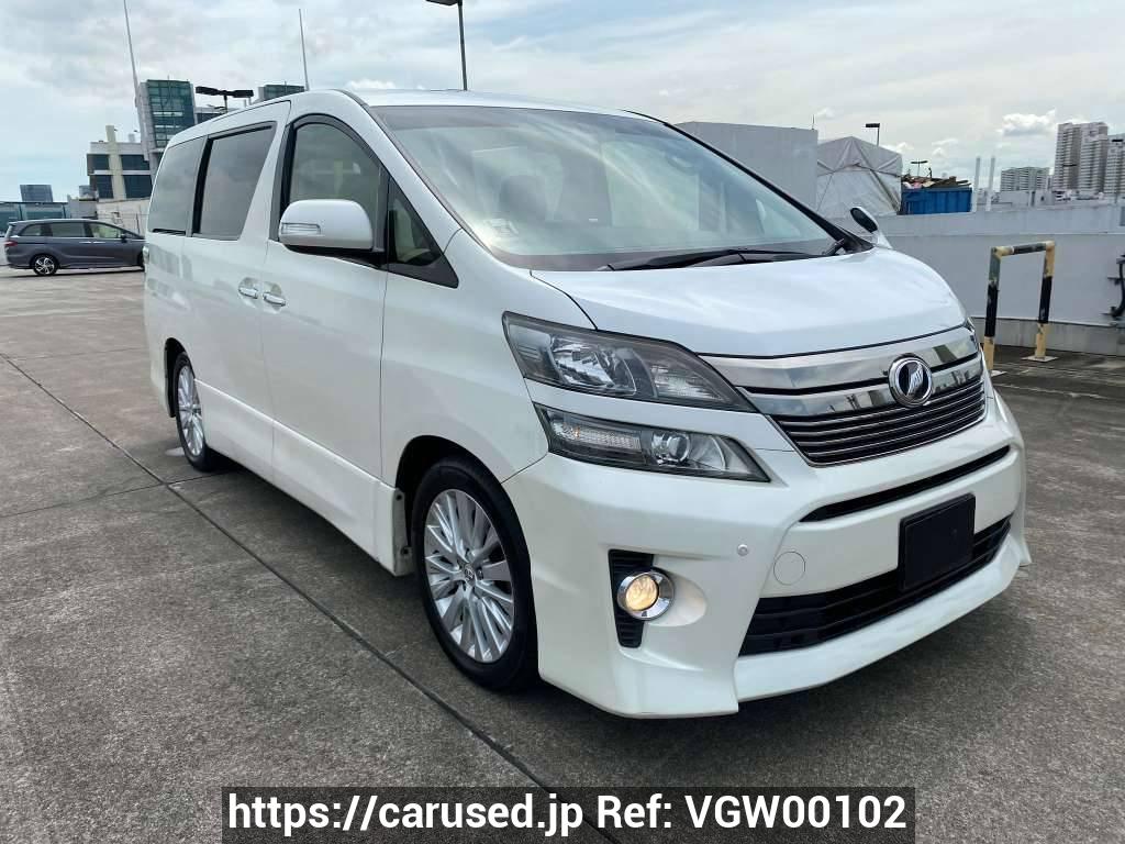 2013 Toyota Vellfire null Ref no. VGW00102